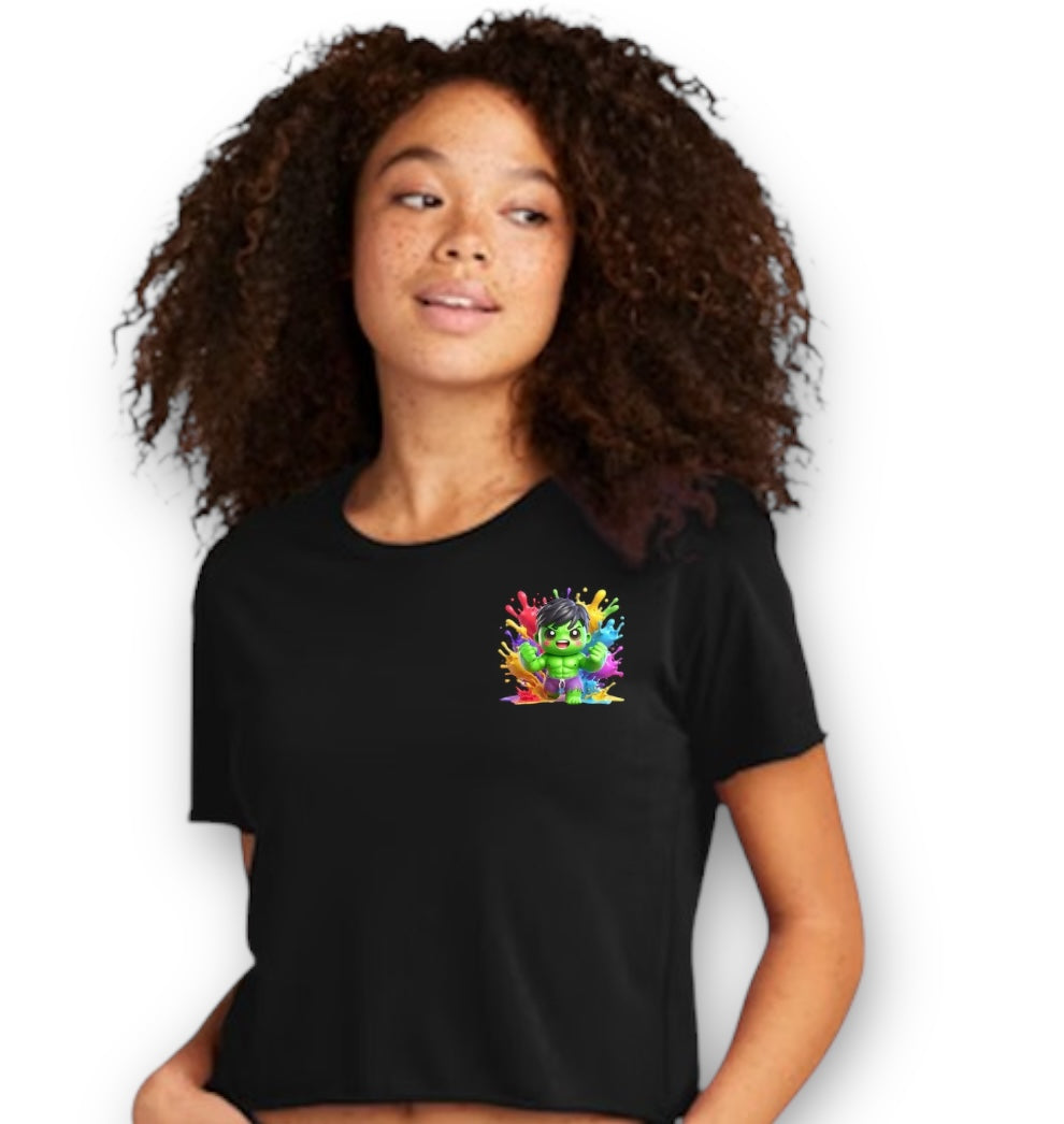 Hulk Cali Crop Black T-Shirt