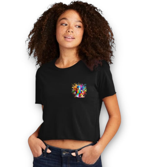 Roblox Crop Black T-Shirt