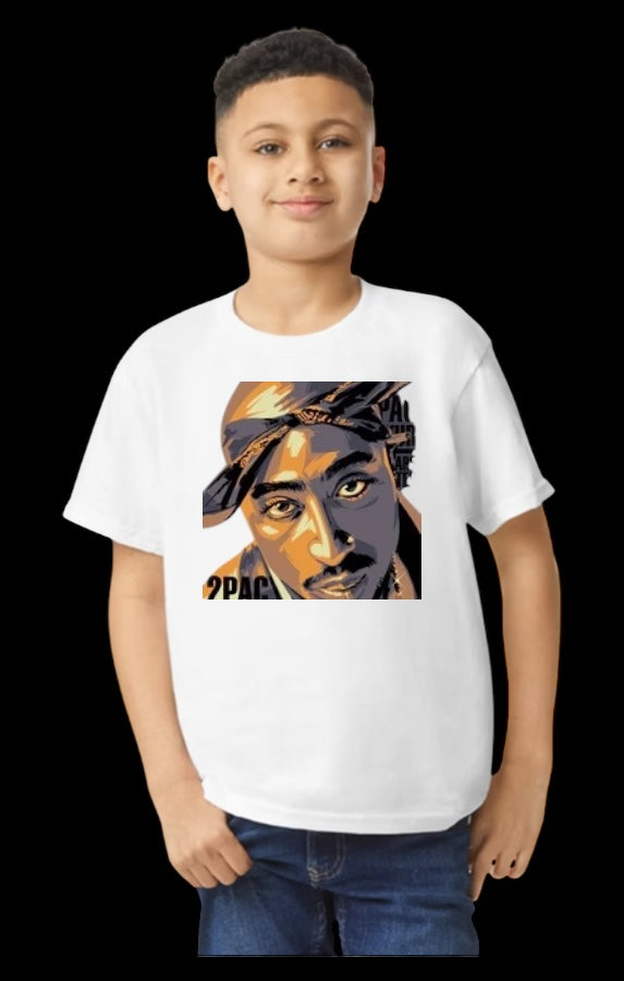 Tupac Youth Heavy Cotton T-Shirt