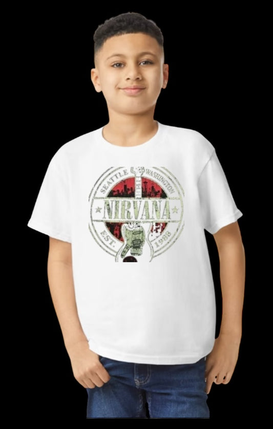 Nirvana Youth Heavy Cotton T-Shirt