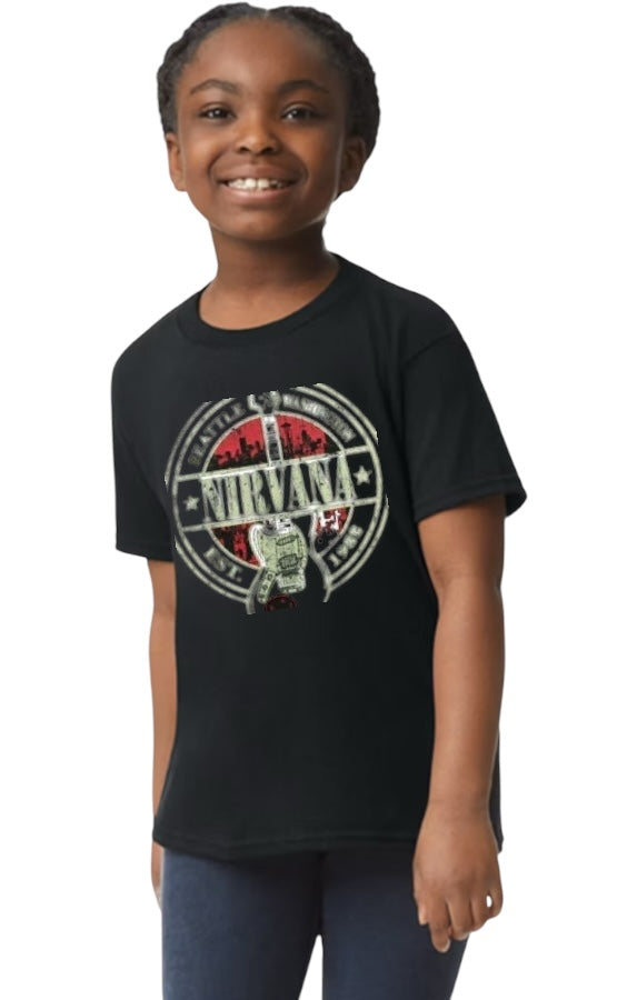 Nirvana Youth Heavy Cotton T-Shirt