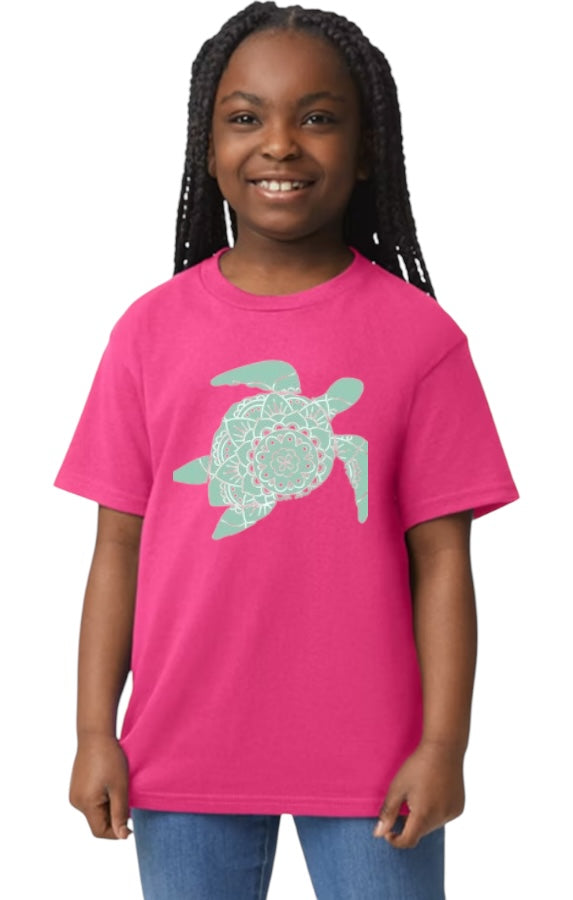 Green Sea Turtle Youth Heavy Cotton T-Shirt