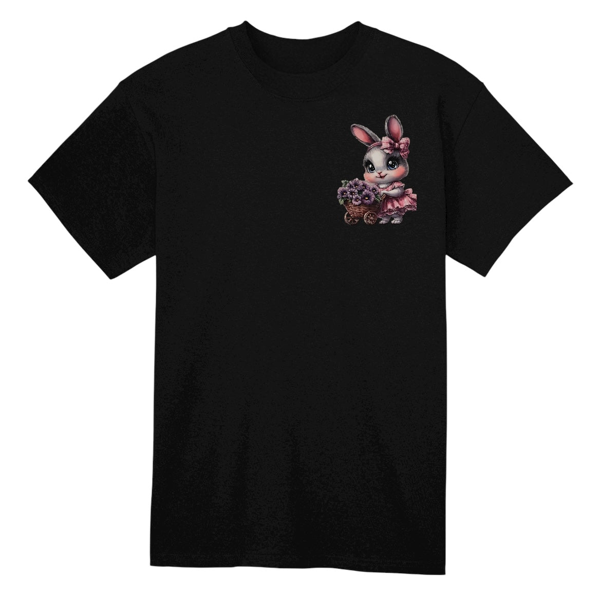 Flower Bunny Youth Heavy Cotton T-Shirt