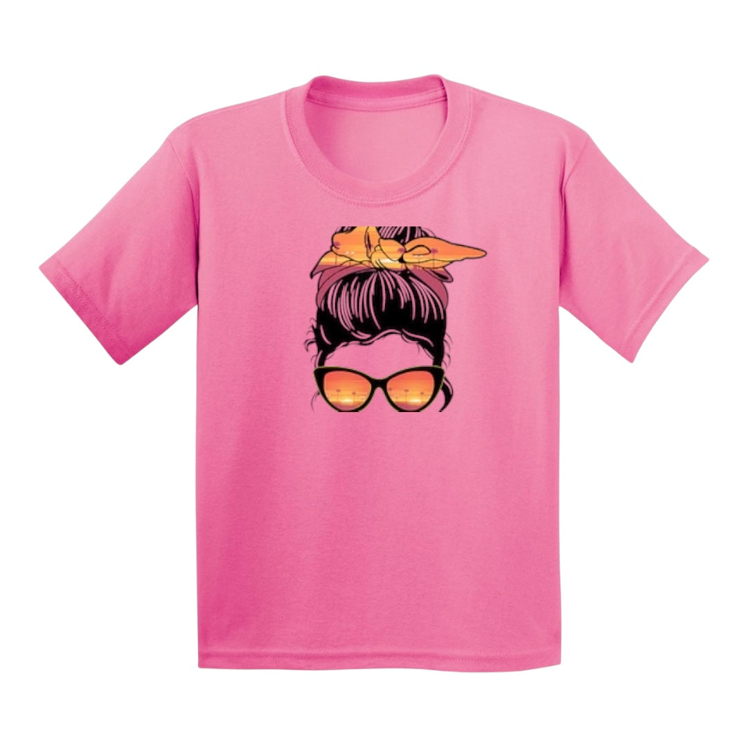 Summer Vibes Girl Youth Heavy Cotton T-Shirt