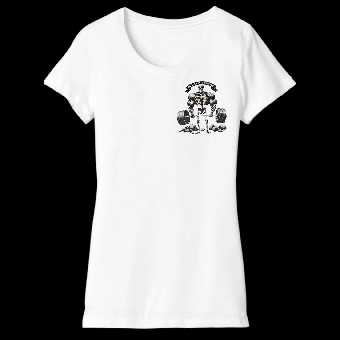 Installing Muscles…Please Wait Women's Short-Sleeve T-Shirt