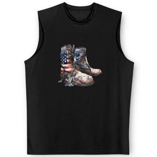 Support the Troops Cooling Men's Performance Muscle T-Shirt