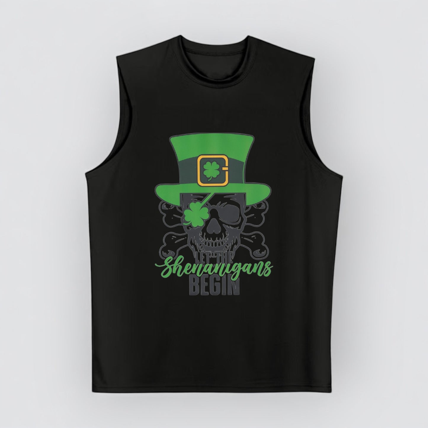 Let The Shenanigans Begin Cooling Men's Performance Muscle T-Shirt