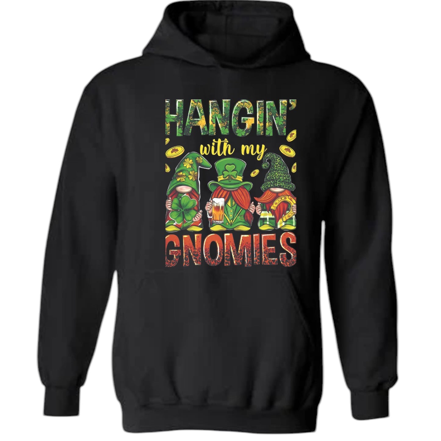 Hangin' With My Gnomies St. Patrick's Day Unisex Heavy Blend™ 50/50 Hoodie