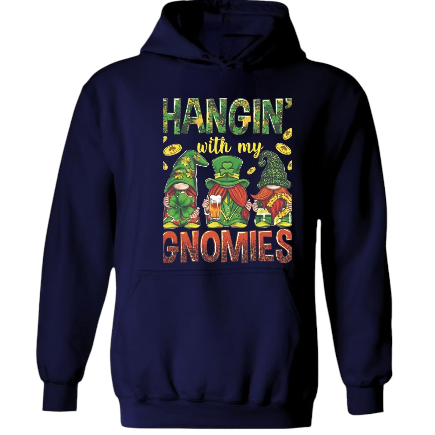 Hangin' With My Gnomies St. Patrick's Day Unisex Heavy Blend™ 50/50 Hoodie