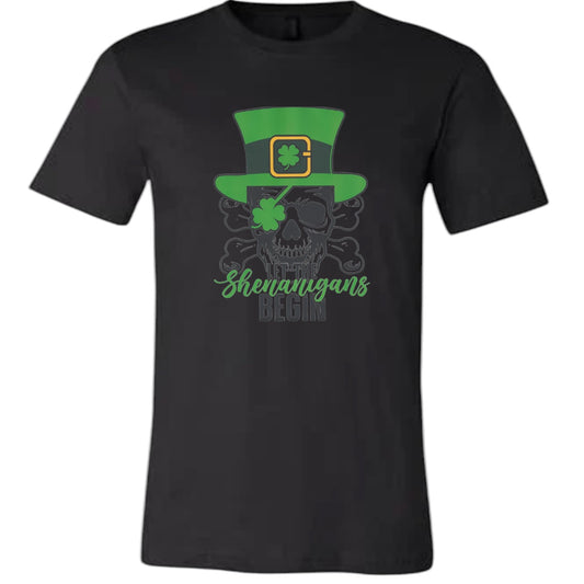 Let The Shenanigans Begin St. Patrick's Day Unisex Jersey T-Shirt