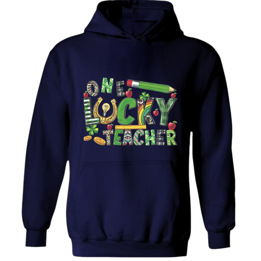 One Lucky Teacher St. Patrick's Day Unisex Heavy Blend™ 50/50 Hoodie