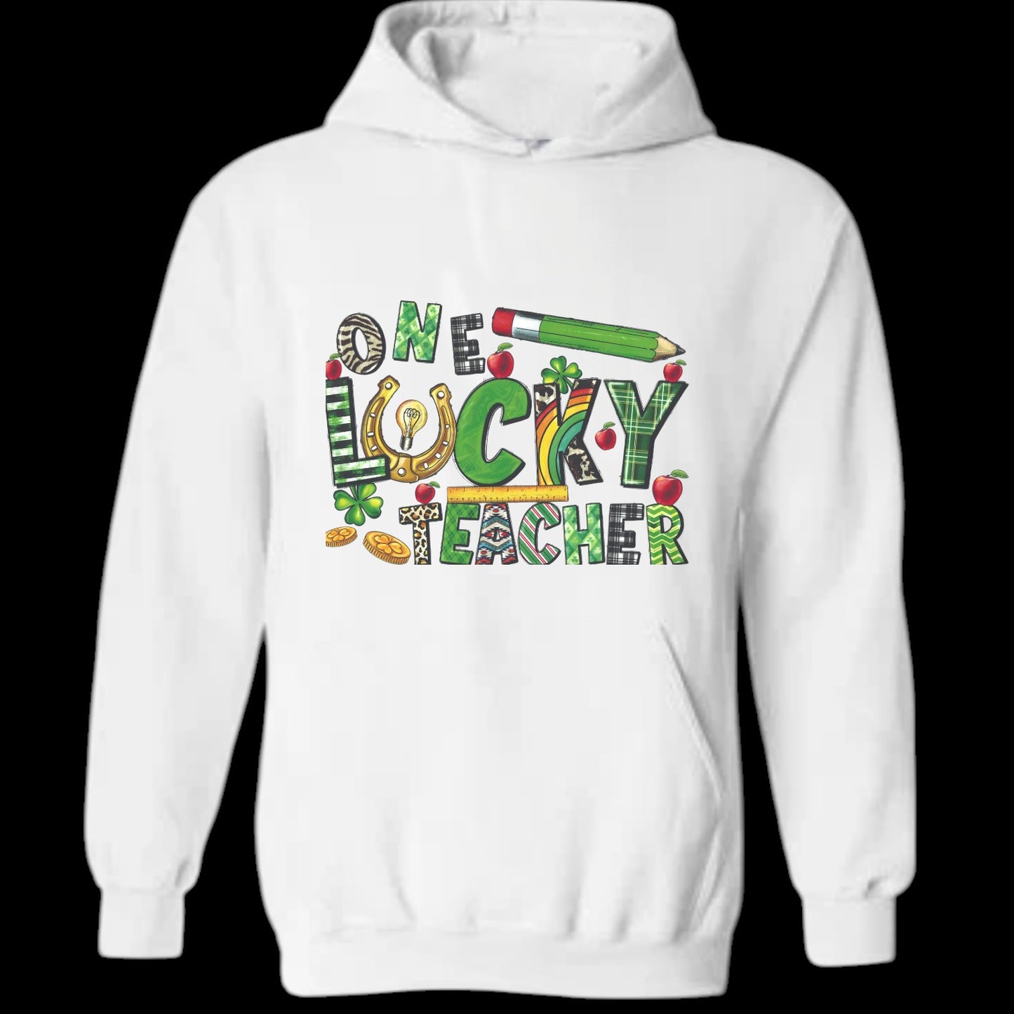 One Lucky Teacher St. Patrick's Day Unisex Heavy Blend™ 50/50 Hoodie